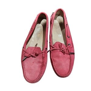 Tods Gommino Driving Loafers Suede Pink Size 7